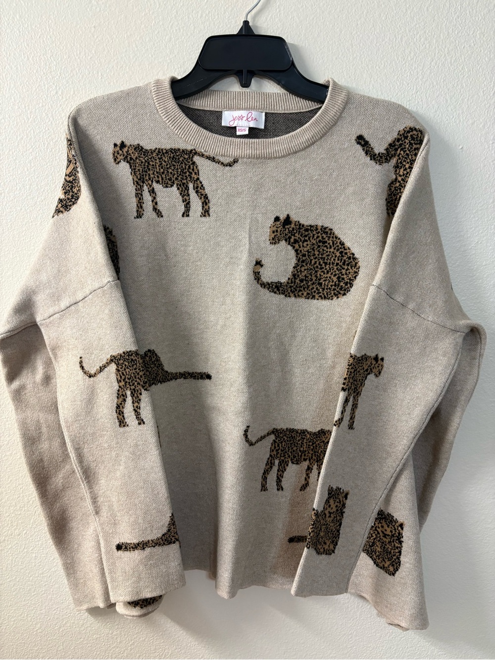 Jess Lea Panther Oversized Sweater XS/S PLEASE Look At Measurements